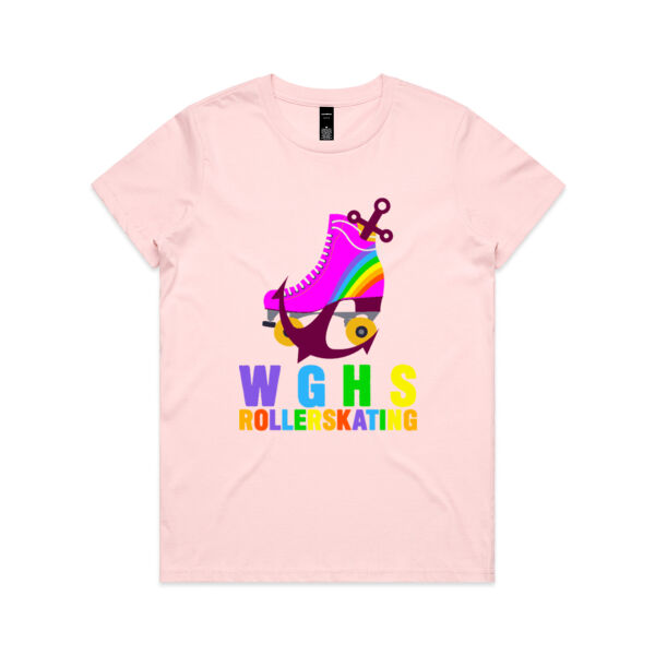 Custom Sk8 Rainbow Tee - Womens Maple Tee Thumbnail